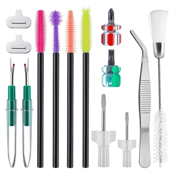 14PCS Sewing Machine Cleaning Kit – Repair Tools, Brushes & Tweezers 1