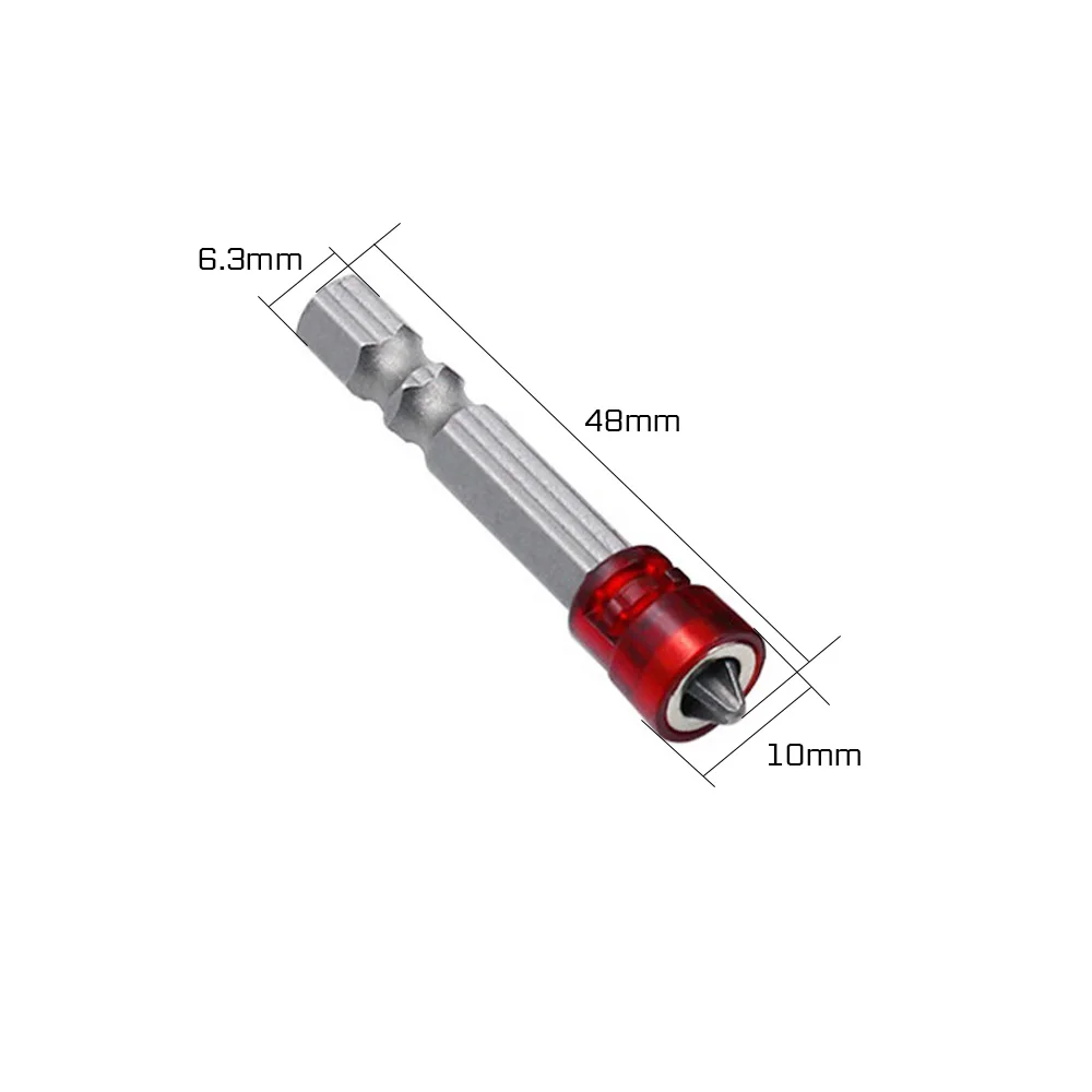 Magnetic Screwdriver Bit PH2 Cross-head 1/4 Inch Hex Shank Screwdriver Holder Ring for House Working Electric Kit