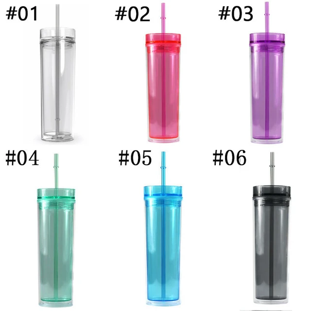 Reusable Plastic Cups with Lids and Straws Personalized Clear Tumblers in  Bluk 24 oz plastic tumblers - AliExpress