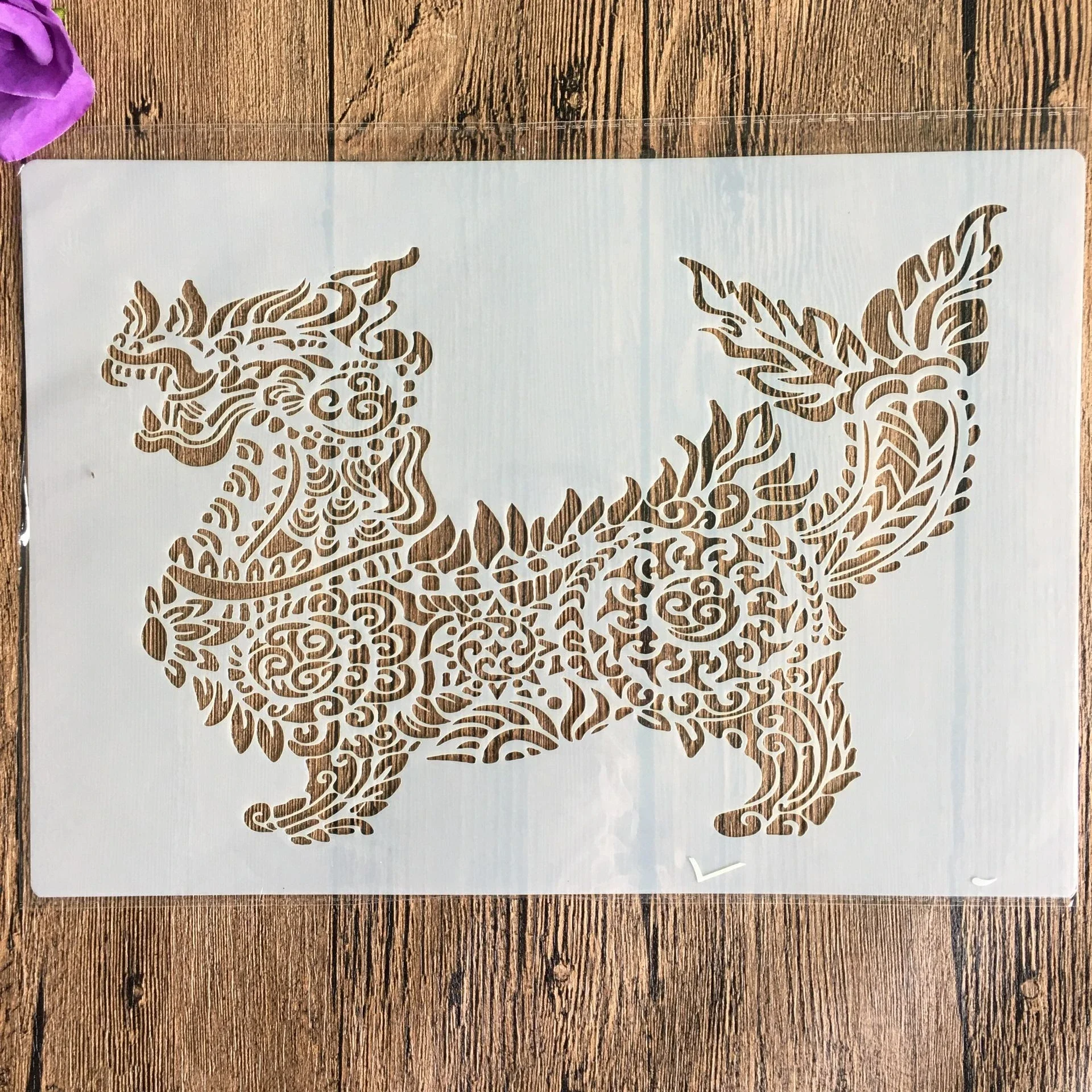 

Трафареты A4 29*21 см, Kirin animal, DIY, настенная живопись, фотообои, шаблон для карты, стена