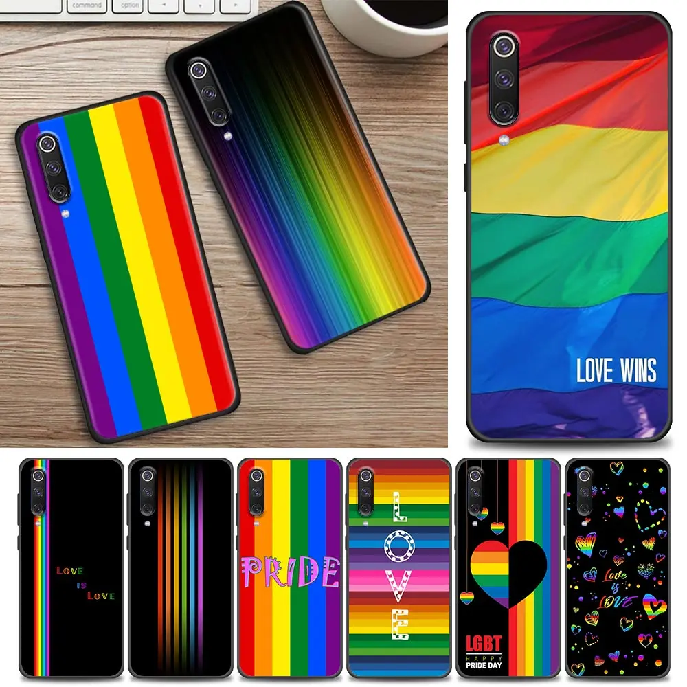 Gay Pride Flag Lesbiche Lgbt Rainbow Mi9T Pro Custodia Per Xiaomi Mi 8 9 9T 10 Lite Cc9 10T A2 9Se Cover Mi Note 10 Lite Custodie Funda