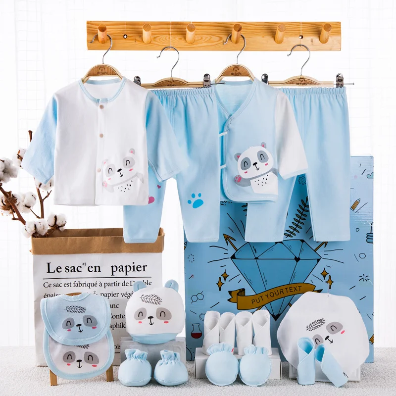 18-Piece Newborn Cotton Clothing Set 1