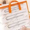 Large Capacity Foldable Storage Bag Transparent Waterproof Clothes Storage Box Dust-proof Zippered PVC Quilts Storage Bag Home 4