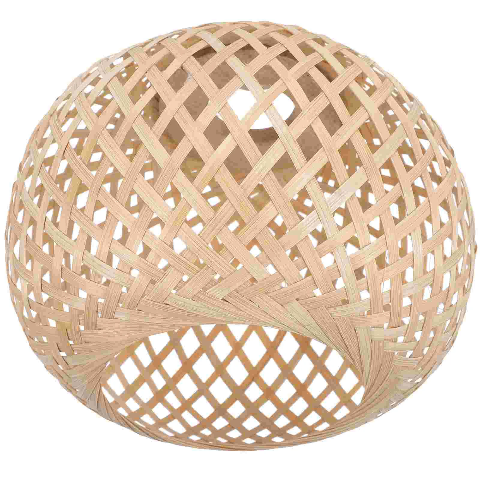 

Lamp Shade Light Shades Pendant Bamboo Woven Cover Lampshade Ceiling Hanging Rattan Wicker Rustic Chandelier Lampshades