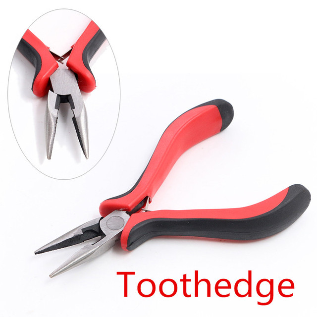 Piece Stainless Steel Needle Nose Pliers Jewelry Making Hand Tool Black 12.5cm