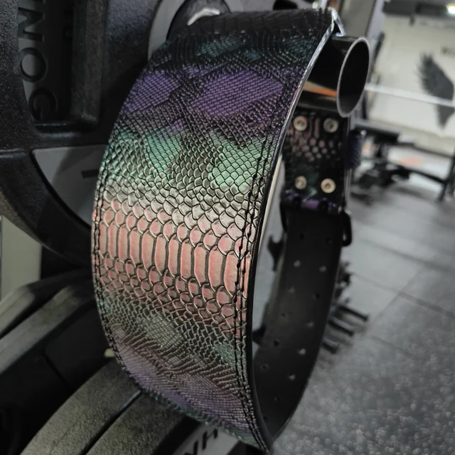 Gym Weightlifting Belt Mamba Snake Pattern Style Fitness Belt for Men Women Powerlifting Belt for Weight Lifting Squat Deadlift 3