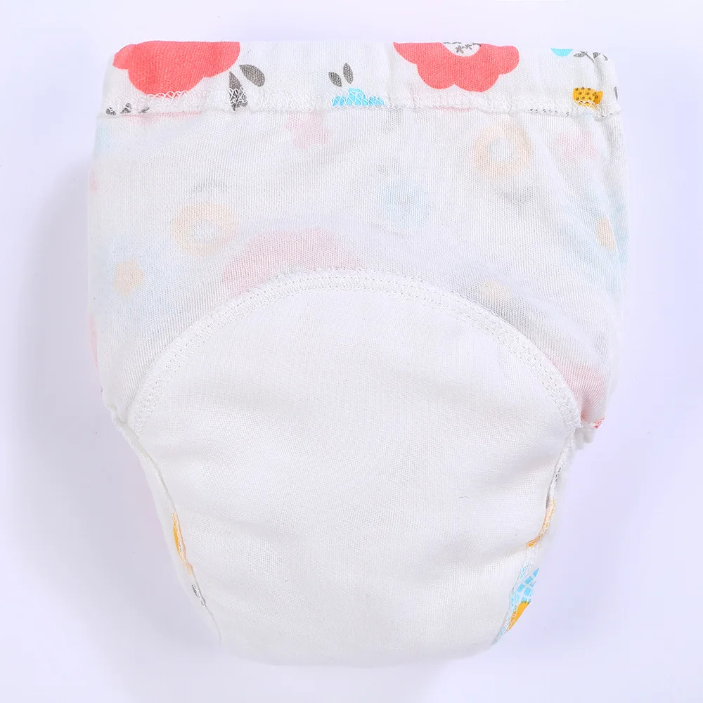 New Baby Waterproof Training Pants Cute Cotton Baby Diaper Infant Washable Shorts Nappies Panties Nappy Changing Underwear Cloth images - 6