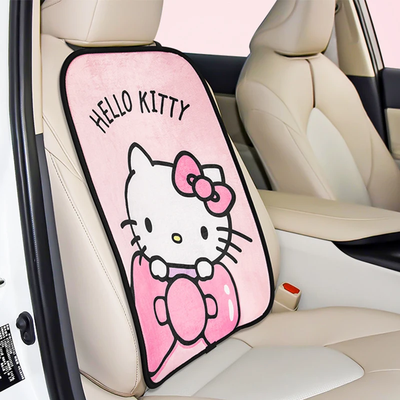 Sanrio Kawaii Hello Kitty Car Seat Cushion Anime Cartoon Lovely Fashion Exquisite Skin Friendly Universal Thickened Seat Cushion images - 6