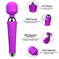 Leistungsstarker Dildo-Vibrator, AV-Zauberstab, G-Punkt-Massagegerät, Sexspielzeug für Frauen, Paare, Klitoris, stimulieren Waren für Erwachsene, USB-Aufladung 2