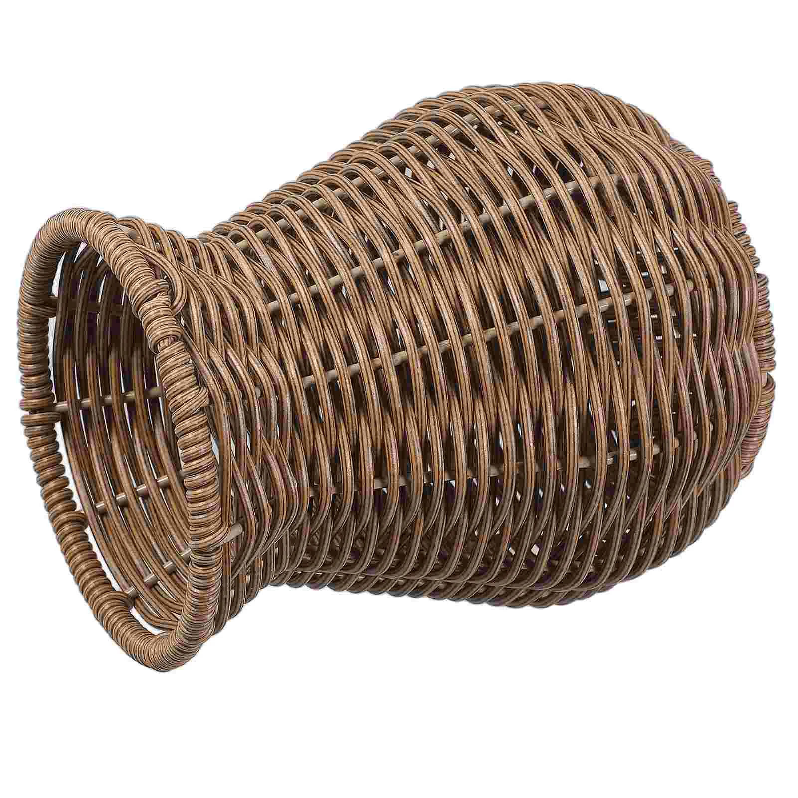 Decorative Vase Dried Flower Holder Vases Simple Flowers Imitation Rattan Basket Simulation 5