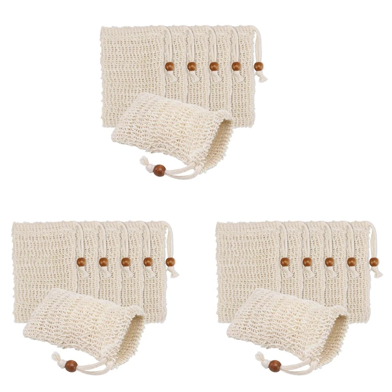 

108 Pack Soap Exfoliating Bags,Soap Saver Made Sisal Mesh Soap Bag Bar Soap Bag With Drawstring For Bath & Shower Use