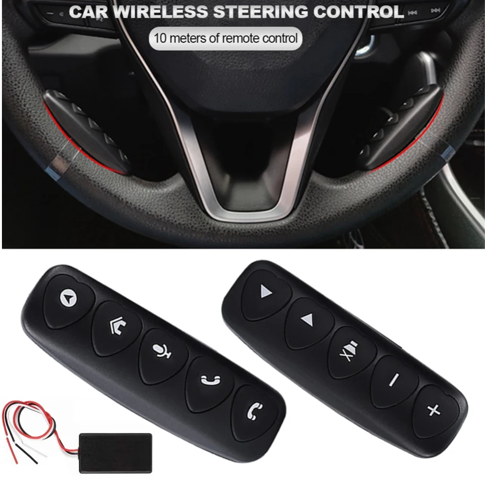 

​10 Keys Wireless Car Steering Wheel Control Button for Car Radio DVD GPS Multimedia Navigation Head Unit Remote Control Button