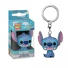 FUNKO POP Keychains Disney Stitch Kawaii Blue Alien Monster Mini Action Toy Figures Backpack Pendant Keychain Kid Birthday Gift 3