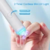 Portable Nail Dryer UV Led Lamp For Manicure Rechargeable Quick Dry Nails Gel Polish Drying Lamp Nail Art Tool Home Salon Use 2