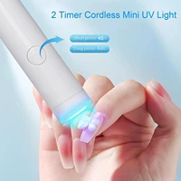 Portable Nail Dryer UV Led Lamp For Manicure Rechargeable Quick Dry Nails Gel Polish Drying Lamp Nail Art Tool Home Salon Use 2