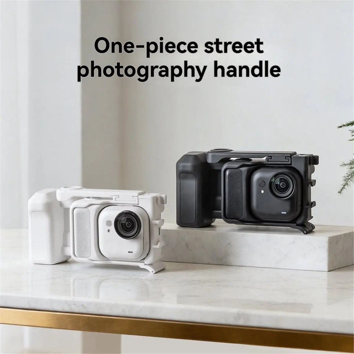 Insta360 Go용 N05R 스트리트 카메라 핸들 울트라 퀵 릴리스 브래킷 케이지 그립 셔터 핸드 프레임 A