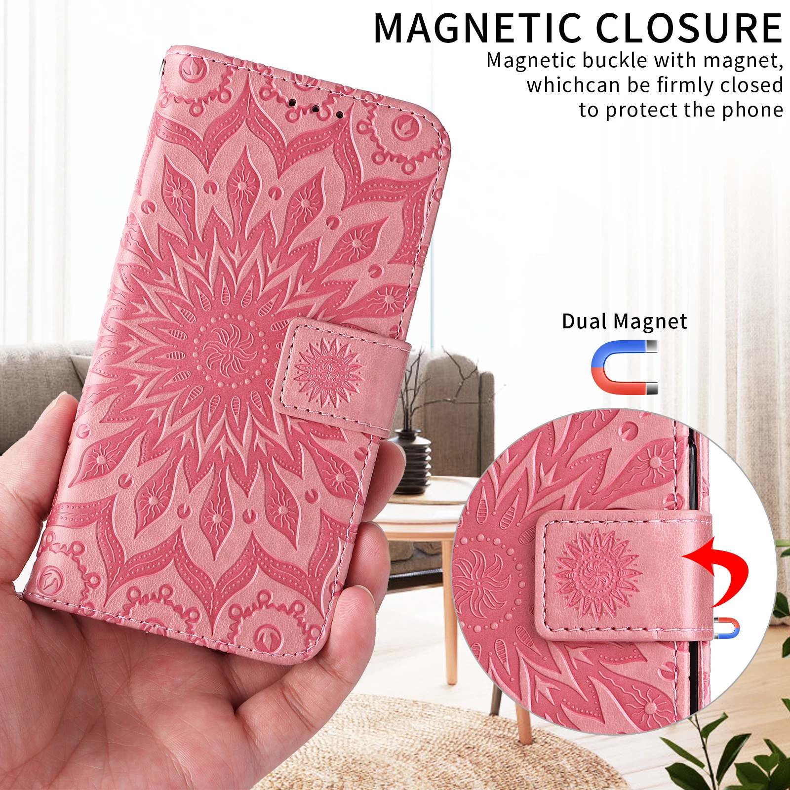 Leather Wallet Case with Advanced Protection and Storage Features