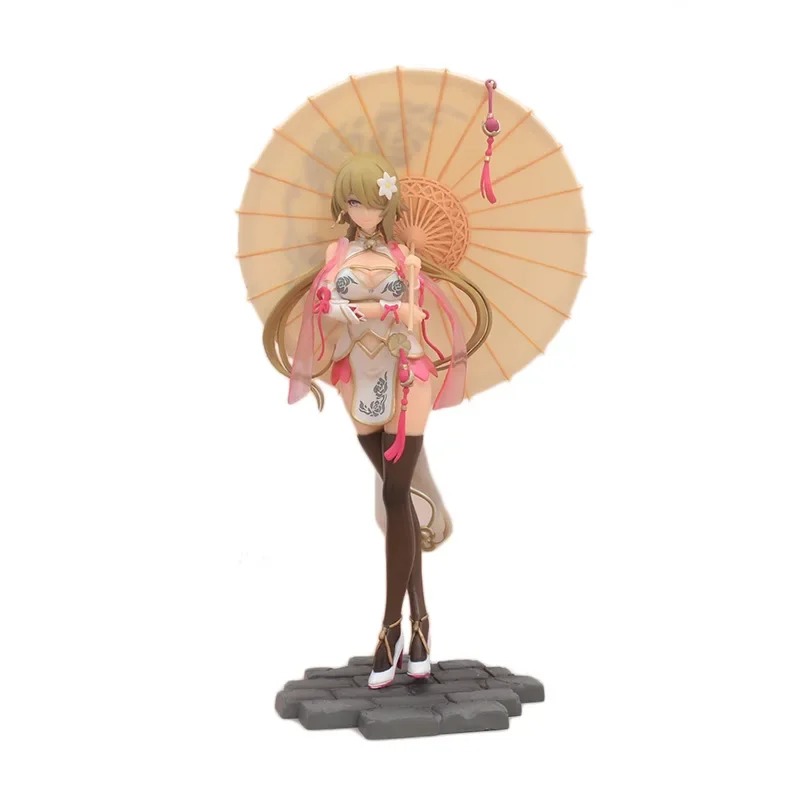 

26CM Anime Hot Rita Rossweisse Chinese National Costume Dress Cheongsam Game Anime Honkai Impact Figure Model Toys Gift