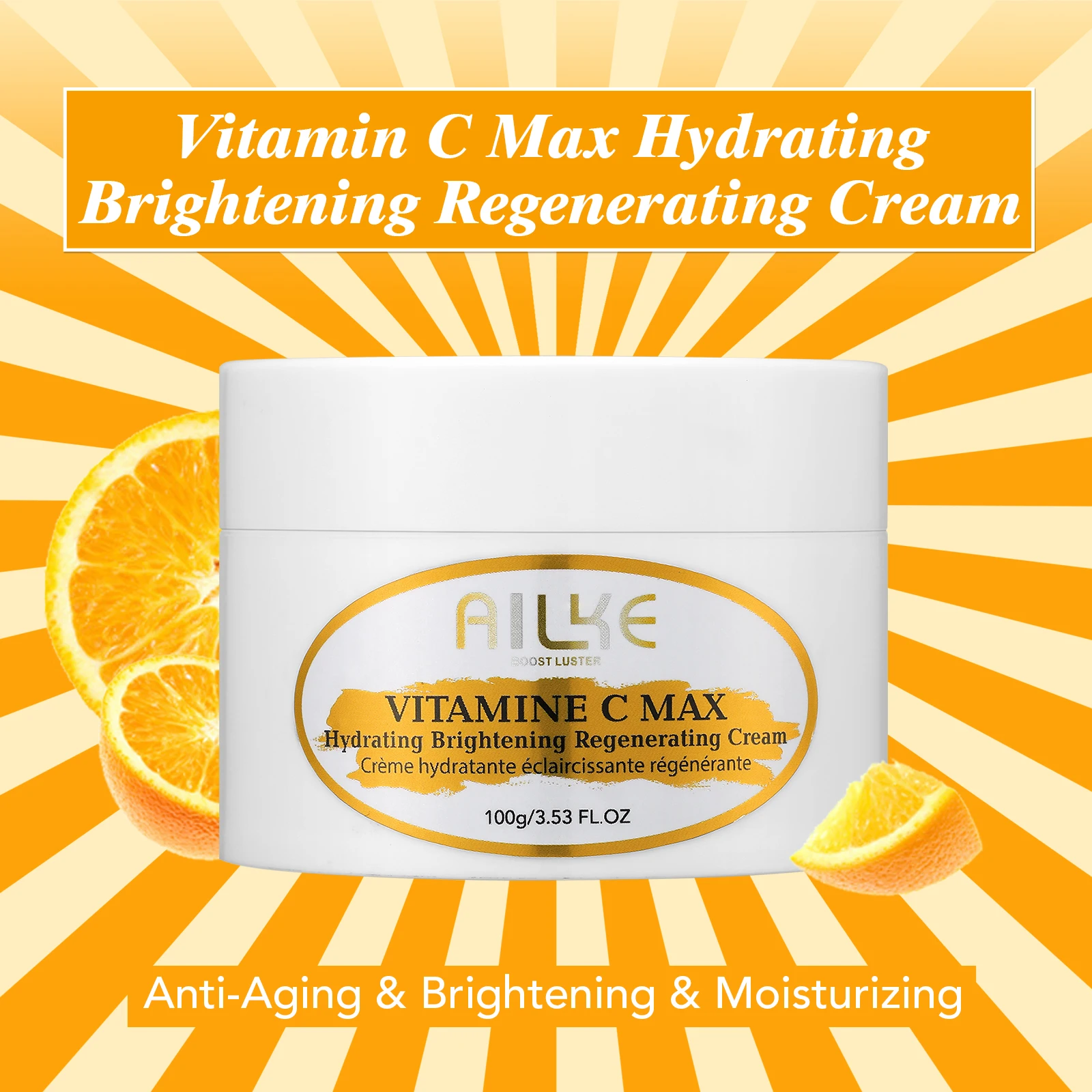 AILKE Vitamin C Skin Care Kit, With Lightening Body Lotion, Even Skin Tone Cream, Whitening Serum, Brightening Soap 4