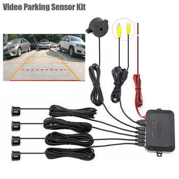 Kit sensore di parcheggio video Radar di retromarcia per auto Assistenza Monitor automatico Display digitale Monitor per auto Allarme allarme cicalino