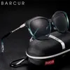 BARCUR Polarized Cat Eye Sunglasses Women Gradient Round Sun Glasses for Women Oculos Lunette De Soleil Femme