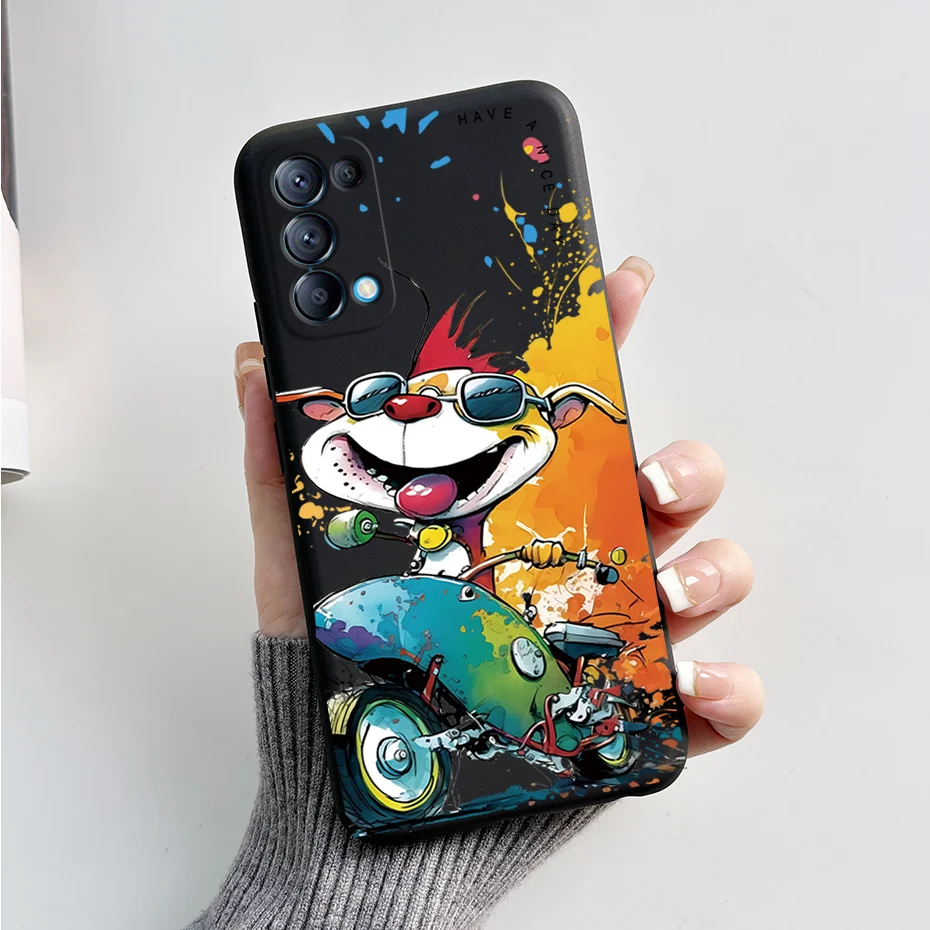 Cute Bear Cartoon Frog Silicone Soft Cover for OPPO Reno5/Reno5 Pro 5G