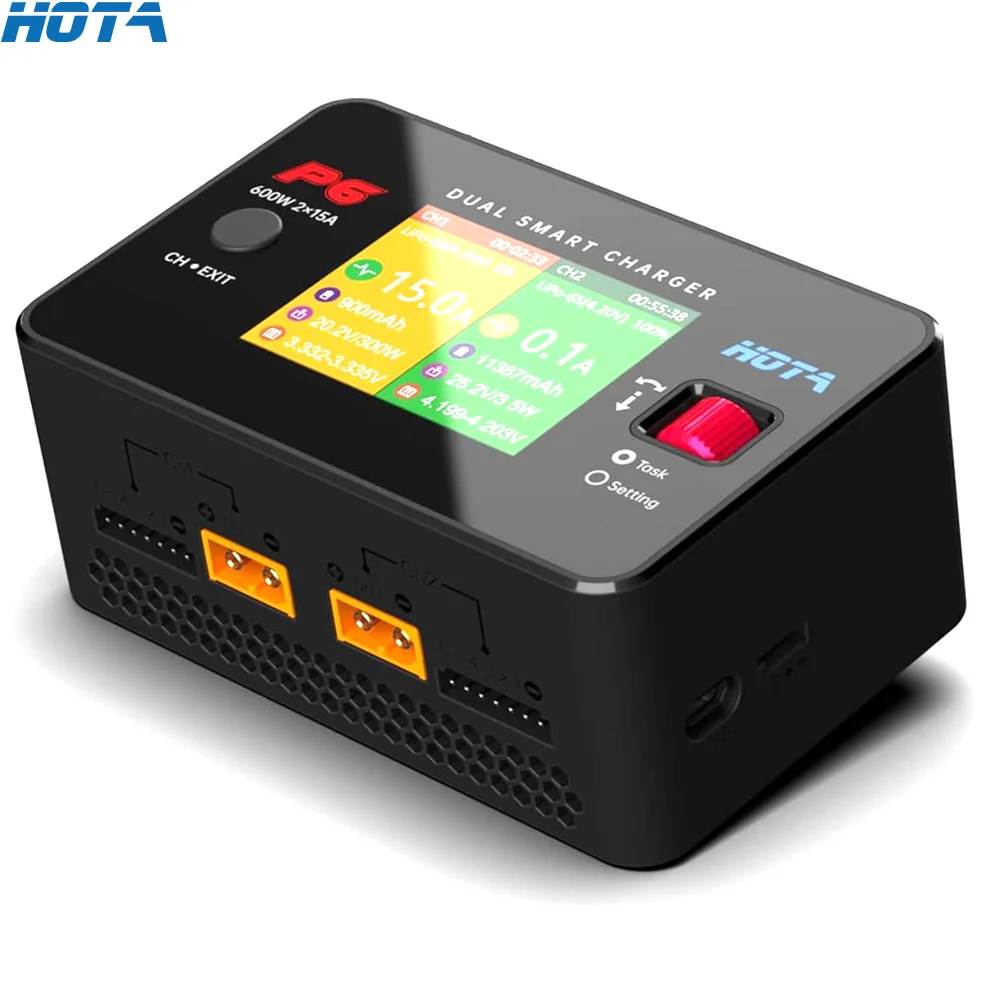 hota-p6-dc600w-300w-x2-15a-x2-t240-ac240w-dual-channel-smart-balance-charger-for-lipo-liion-nimh-battery-rc-drone-car-boat-diy