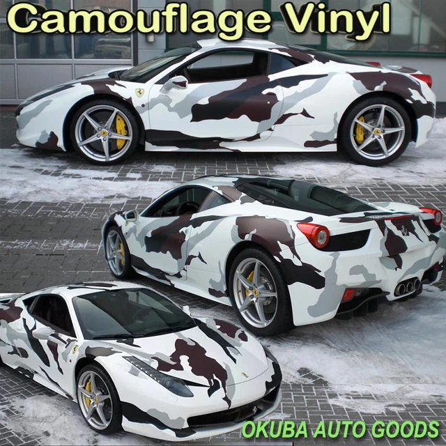 Arctic Camo Vinyl Wrapping Stickers Car Foil Wrap Camouflage Film For Cars  Self Adhesive Automobiles Scooter Motorcycle Decal - AliExpress
