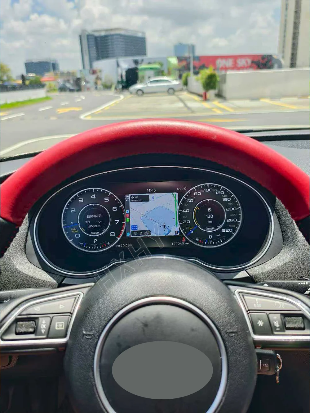 Car Digital Cluster Instrument CockPit LCD Center Speedmeters Dashboard For Audi