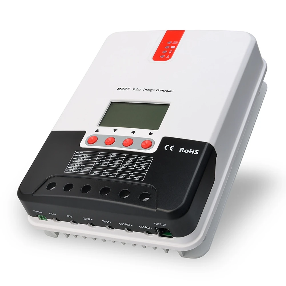 

MPPT 20A Solar Charge Controller 12V 24V Solar Regulator with Communicating Function for Gel Lead Acid Lithium Batteries