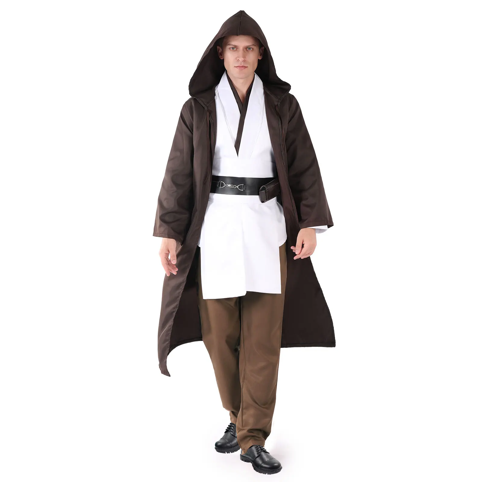 

Tunic Costume Adult Jedi Knight Hooded Robe Cloak Cosplay Costumes for Men Women Halloween Tunic Uniform Full Set Cosplay Cloak