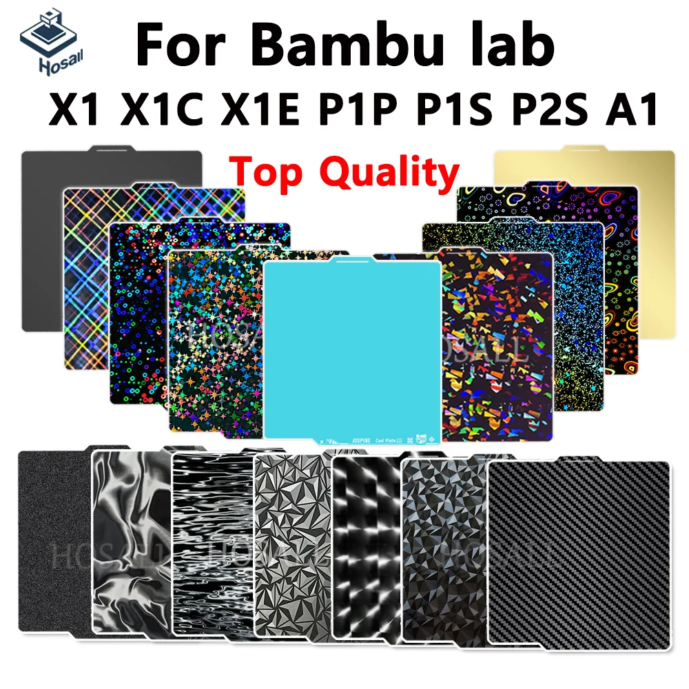 Enhanced PEI Double-Sided Textured and Smooth Plate - No Glue Needed, Warp-Free & Strong Adhesion