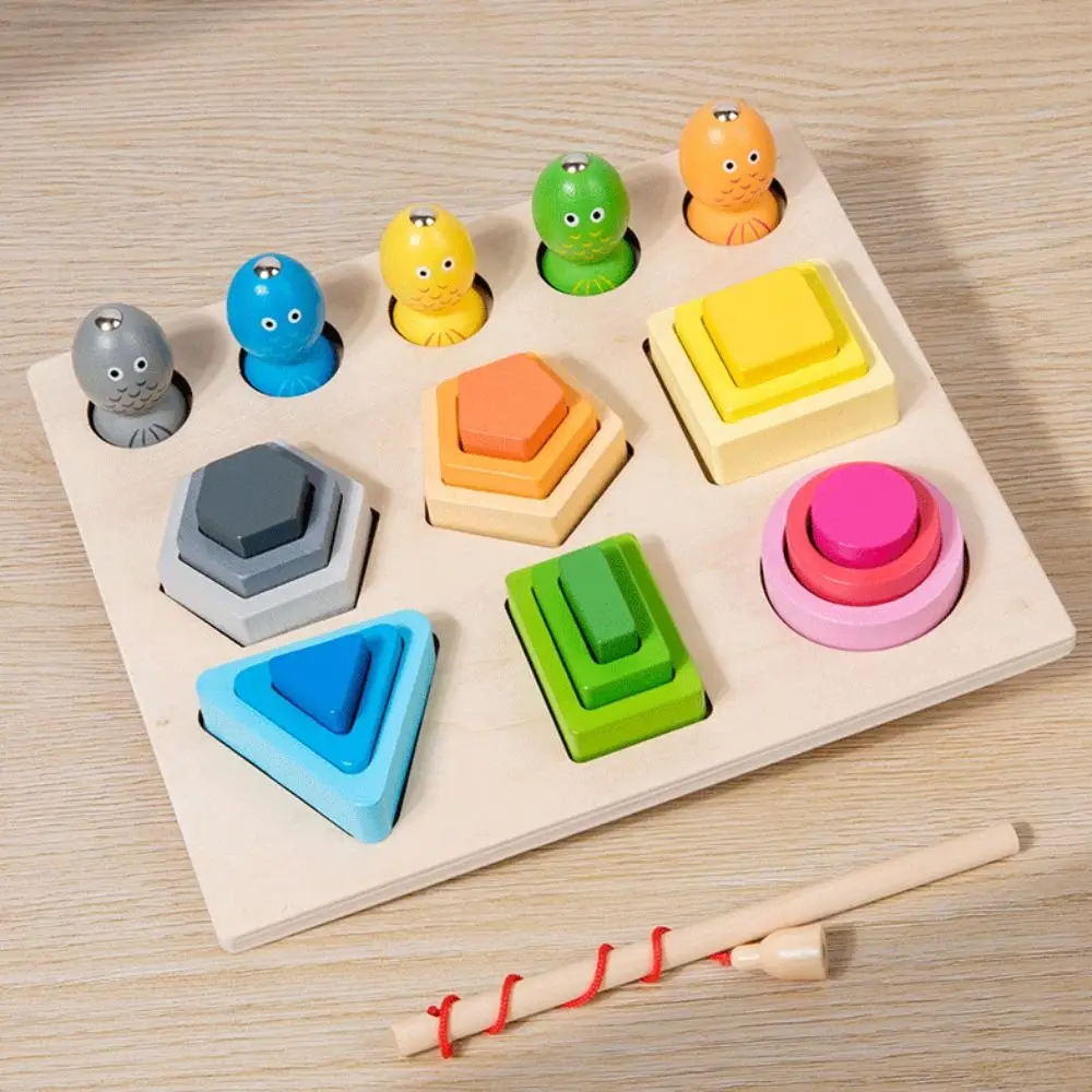 

Educational Shape Matching Toys Geometrical Wooden Sorting Stacking Toys Sorting Colorful Montessori Wood Toys Kids Gifts