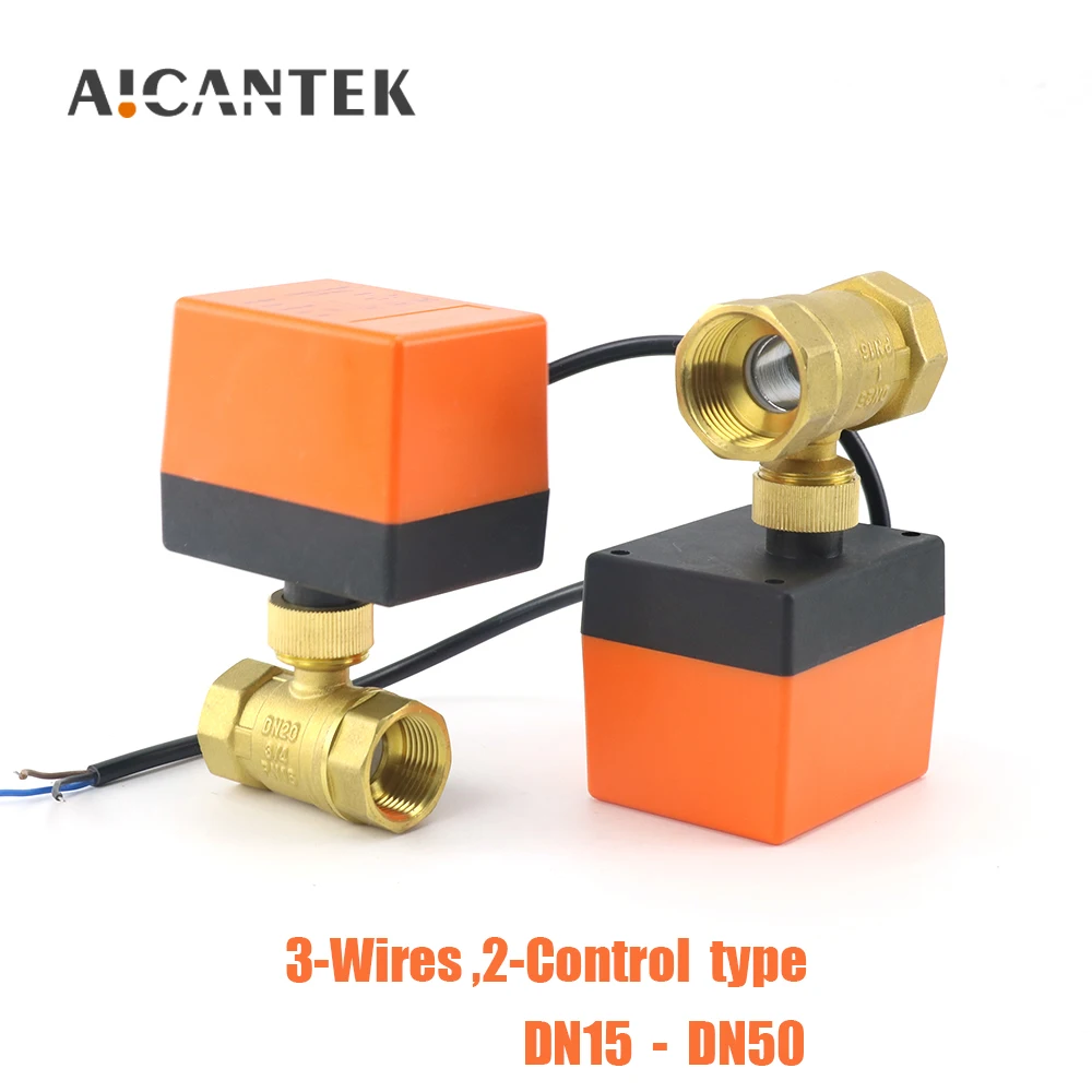 DN15/20/25/32/DN50 AC220V 12V/24V Dwukierunkowy Mosiężny Elektryczny Zawór Kulowy Trójprzewodowy Dwukierunkowy Zawór Elektromagnetyczny 1/2" 3/4" 1" 2"