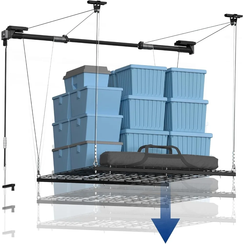 Overhead Garage Lifting Storage Rack 1