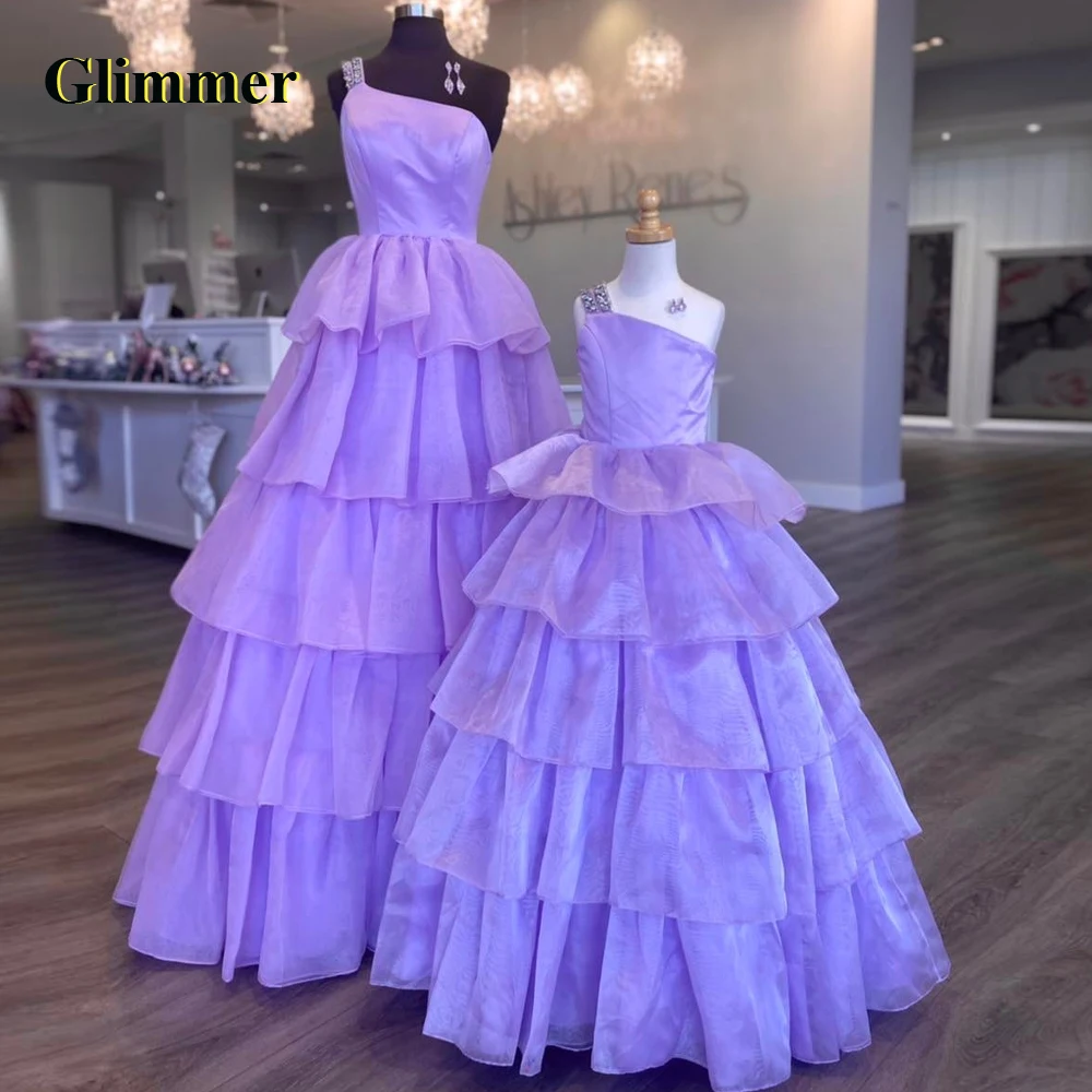 

Glimmer One Shoulder Tulle Crystal Evening Dresses Formal Prom Gowns Personalised Girl Arabic Fiesta De Noche Robe Ball Stretch