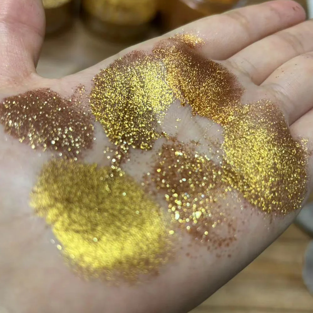 Metallic Gilded Gold Pigment Powder Multipurpose DIY Arts and Crafts Additive Natural Bath Bombs Paint Soap Nail Polish Lip Balm