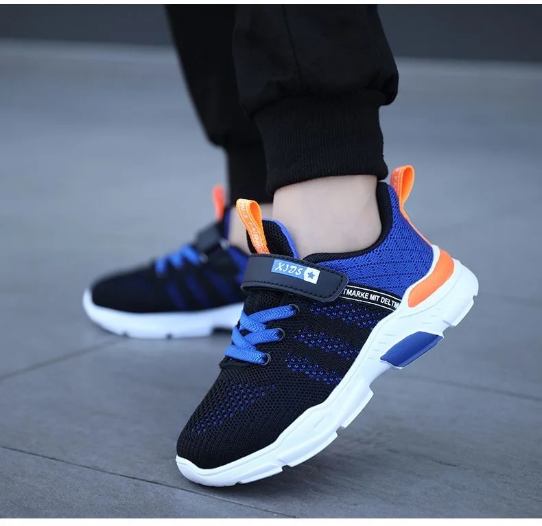 Kids Shoes Sports Non-slip Lightweight Basketball Fourseason Breathable Boys Casual Walking