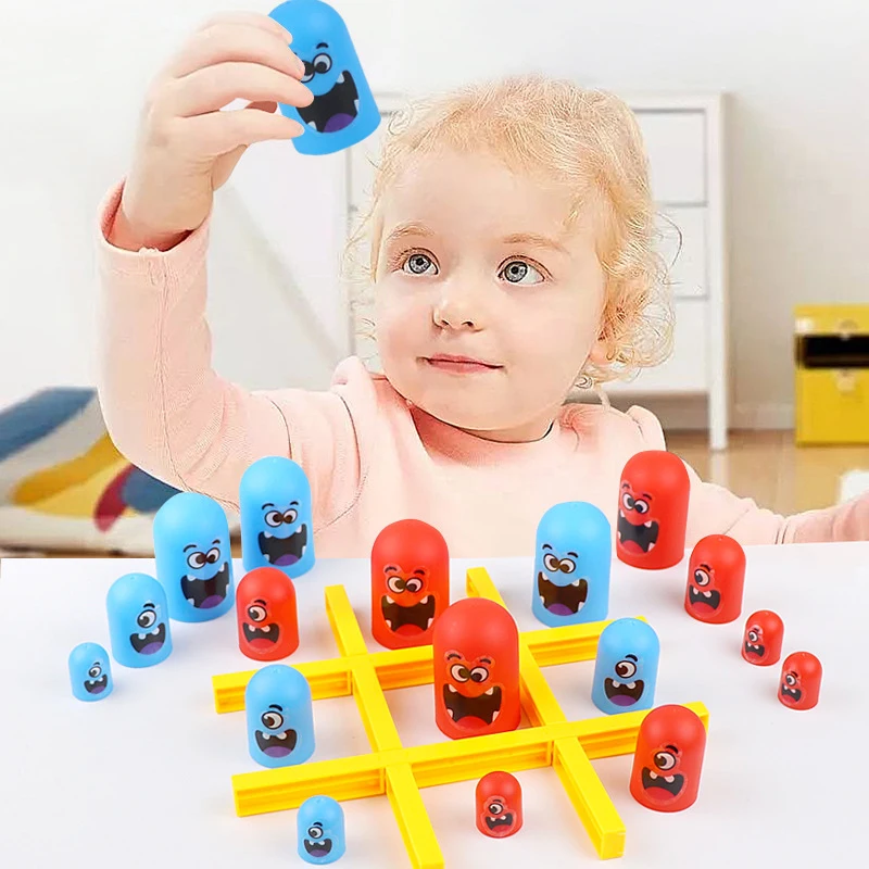 

Tic-Tac-Toe игра для досуга для родителей и детей, звеньевая игра, развивающая игрушка Монтессори, подарок для детей, детская игрушка