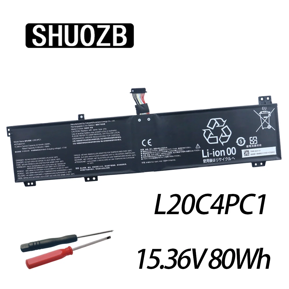 L20C4Pc1 Batteria Del Computer Portatile Batteria Del Computer Portatile Per Lenovo Legion 5 Pro-16Ach6 5-15Ith6H Legion 7-16Ithg6 7-16Achg6 R9000P Y9