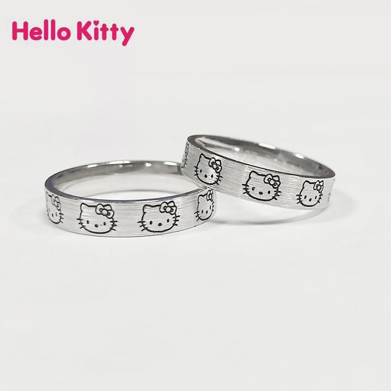 Tanio Hello Kitty kobiety pierścień Anime Kt kot biżuteria dziewczęca