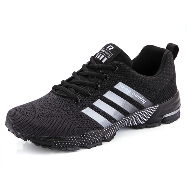 Zapatillas de correr transpirables para hombre y mujer, zapatos deportivos ligeros con cordones, calzado de entrenamiento atlético cómodo