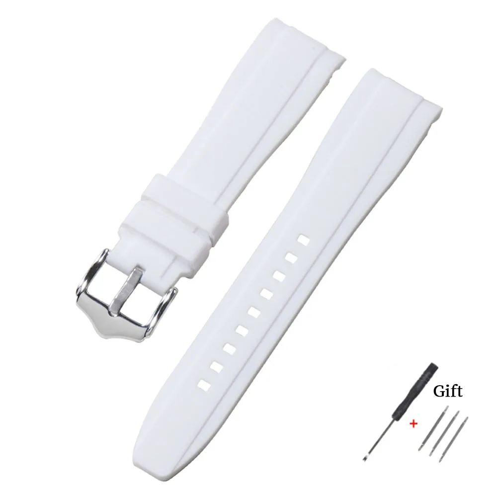 Deluxe Curved Silicone Strap - High-Quality Waterproof Replacement Band