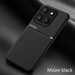 Luxury Original Shockproof Magnetic Shell Back Case for Honor X7d (Black)