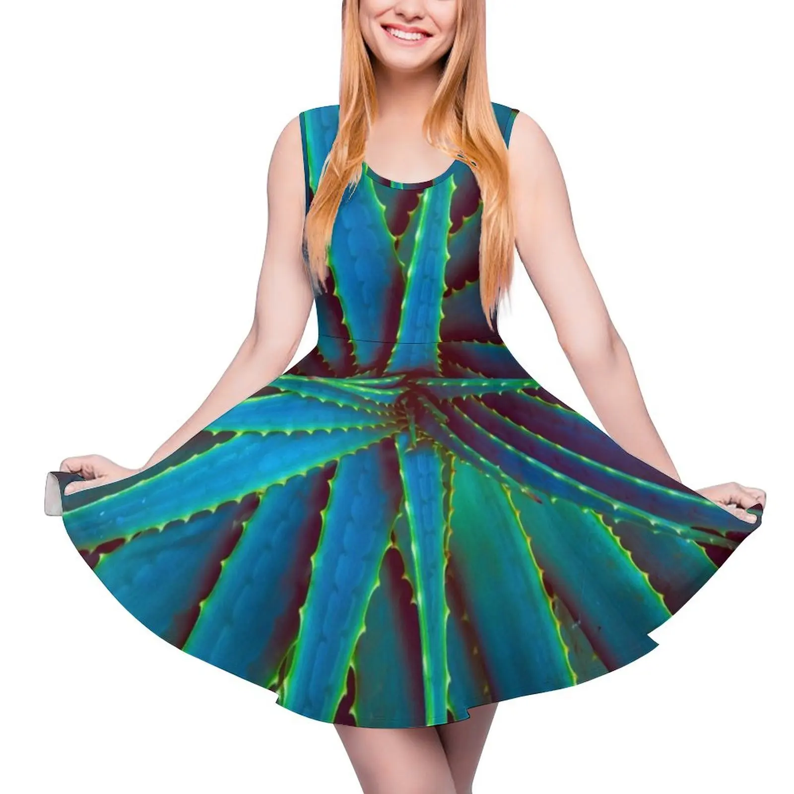 

Electric Agave Round Neck Dress summer women's dress 2024 dresses for prom Women long dress women summer 2024