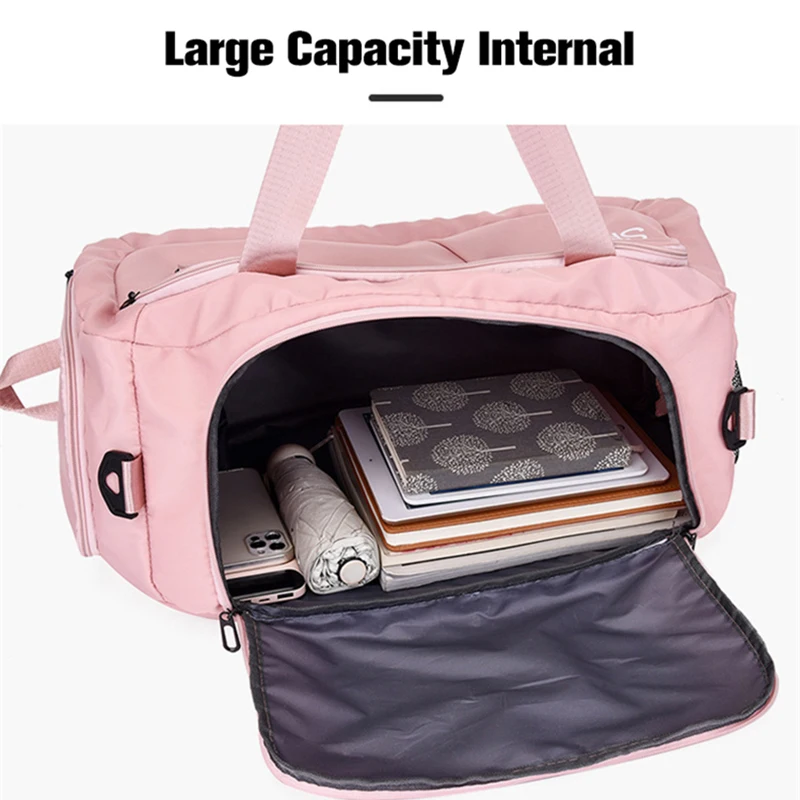 Bolso de mano para mujer, bolsa de viaje para gimnasio, bolsa de equipaje  de negocios, impermeable, mochila ligera de separación en seco y húmedo,  novedad de 2023 - AliExpress