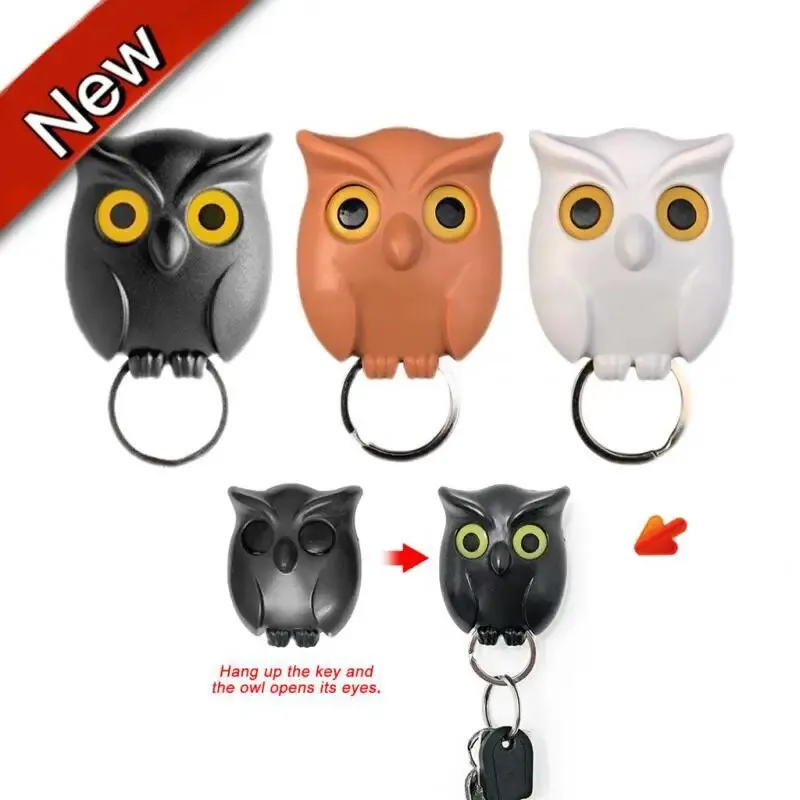 Wall Hanging Hook 1pc Household Owl Key Hook Entrance Foyer Non Punching Storage