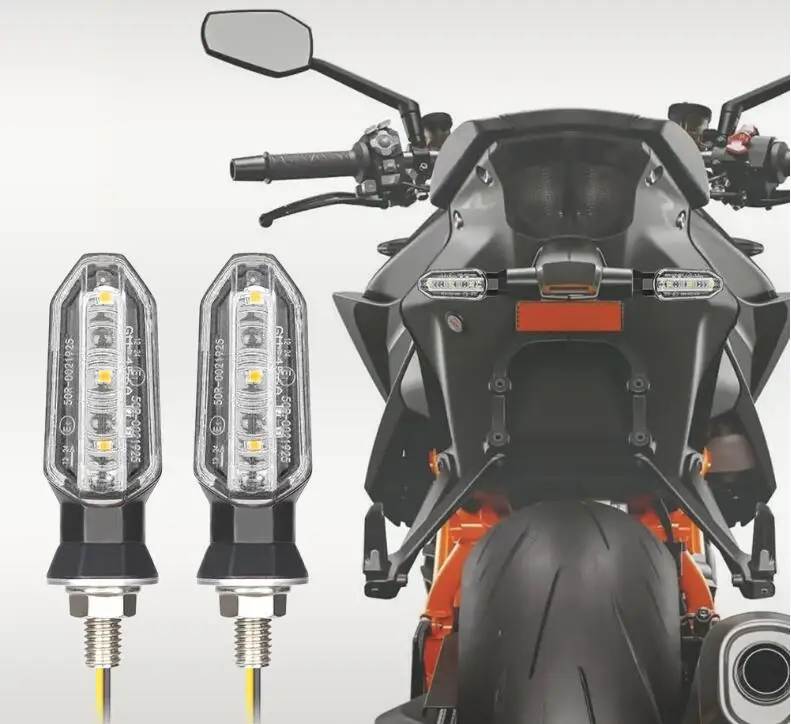 ตัวเลือกสินค้า ไฟเลี้ยว LED 12V สีเหลืองอมส้ม สำหรับรถจักรยานยนต์