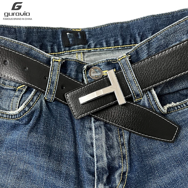 

Luxury Vintage T letter Designer Brand Cowhide Belt Men High Quality Women Genuine Real Leather Dress Strap for Jeans Waistband