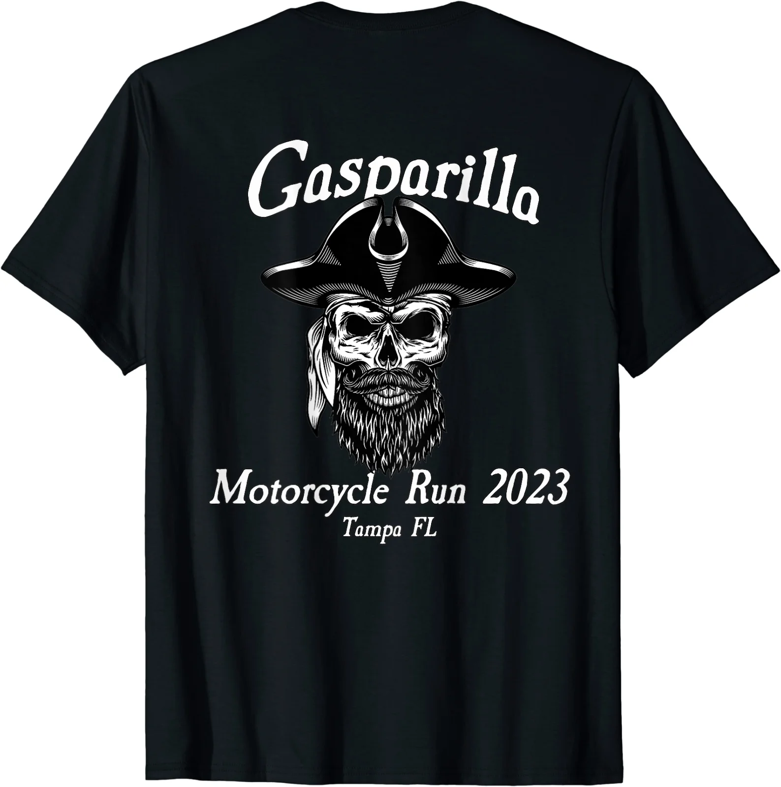 

Gasparilla Motorcycler Runs 2023 T-Shirt Men's 100% Cotton Casual T-shirts Loose Top Size S-3XL